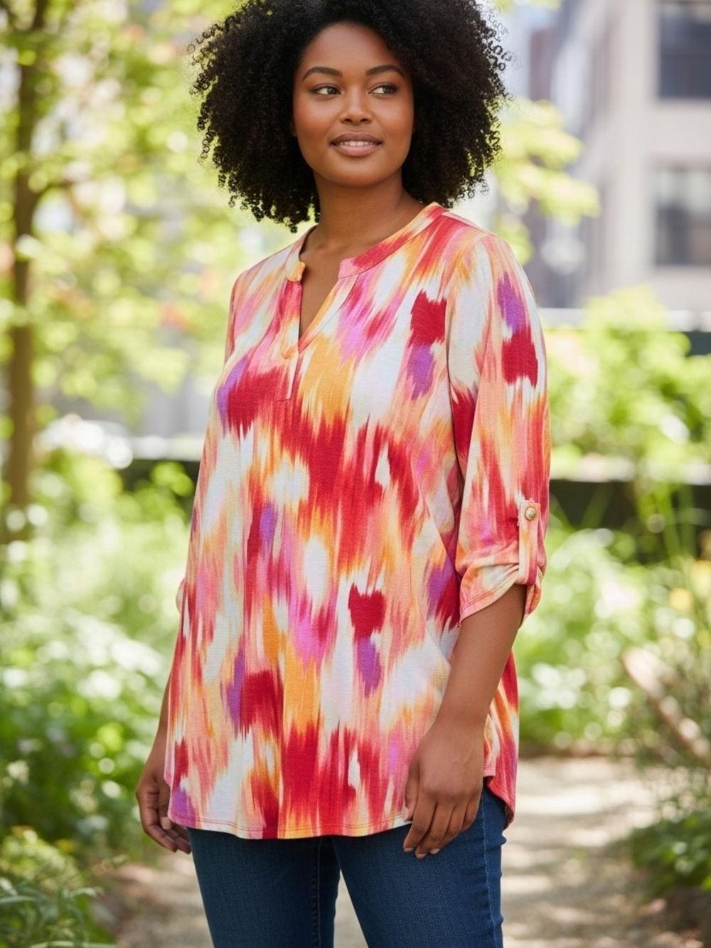 Dear Scarlett Multi-Color Lizzy Tunic